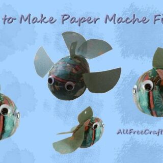 how to make paper mache fish