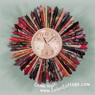 recycled magazine clock