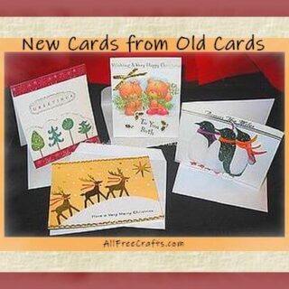 new greeting cards made from old cards