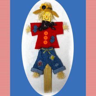 paint stick scarecrow