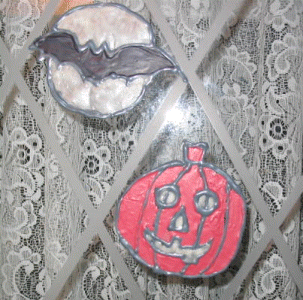 halloween window decals