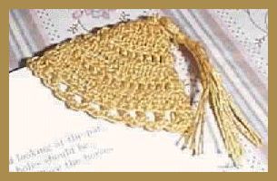 crocheted corner bookmark