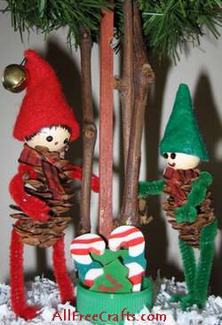 pine cone elves