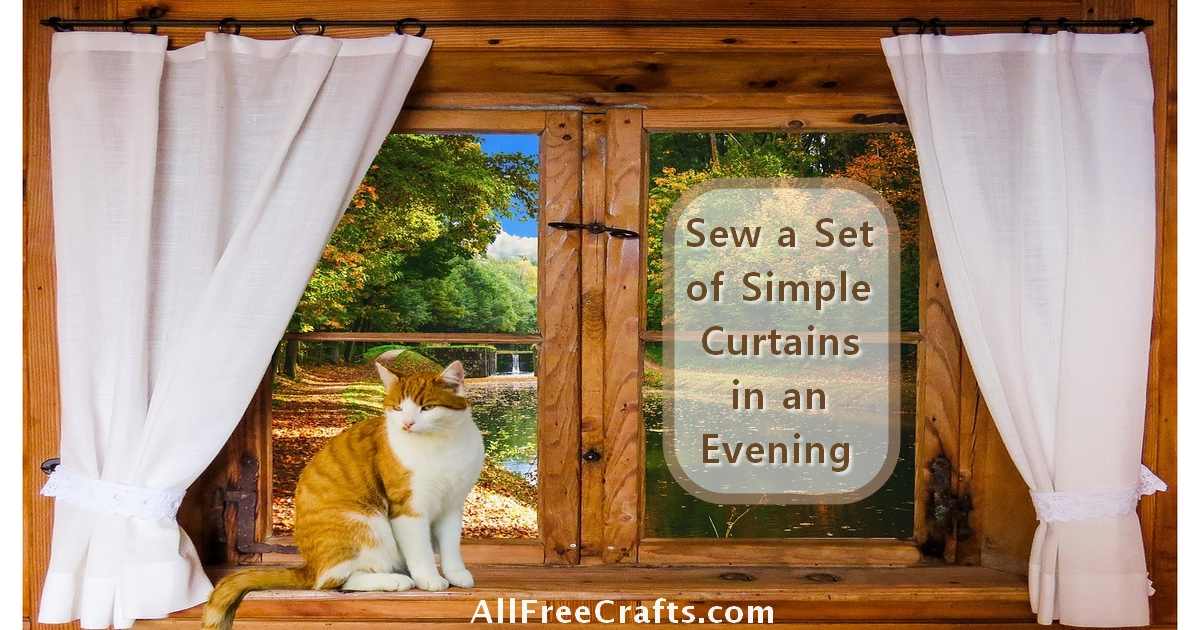 sew simple curtains in an evening