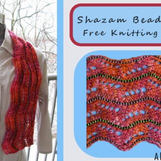 shazam bead scarf free knitting pattern