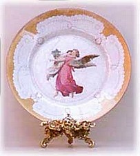 decoupage angel plate