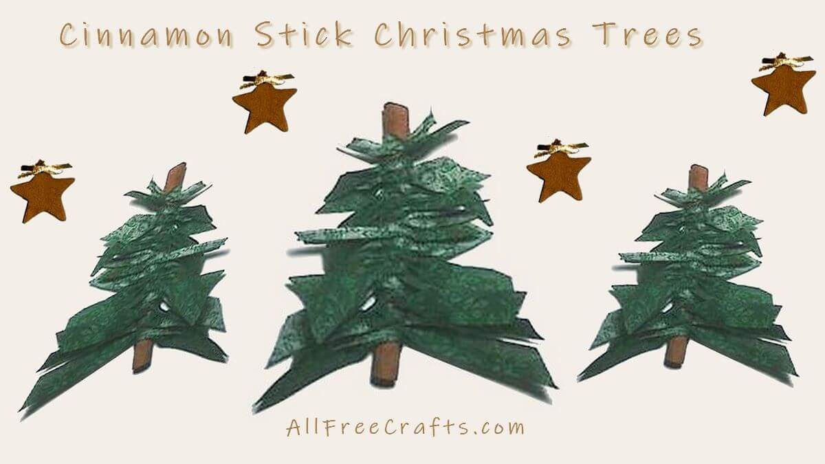 cinnamon stick christmas trees