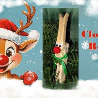 clothespin reindeer craft project banner