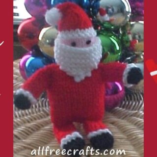 knitted santa pattern