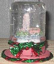 homemade snow globe