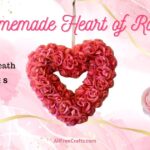 homemade heart of roses wreath