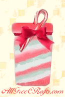 three color candy cane bath salts