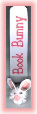 craft foam and pompom bunny bookmark