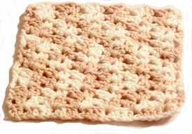 fishscale crocheted dishcloth