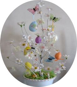 pretty easter tree