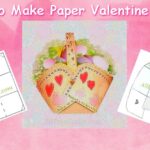 easy to make paper Valentine basket