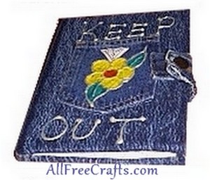 denim diary cover