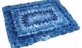 recycled denim rug