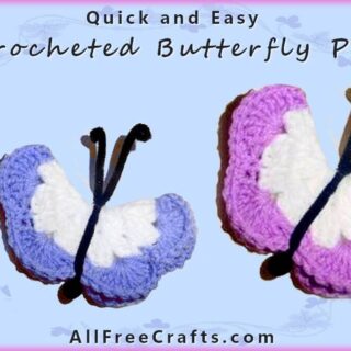 quick crocheted butterfly pattern