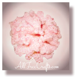 crocheted carnation