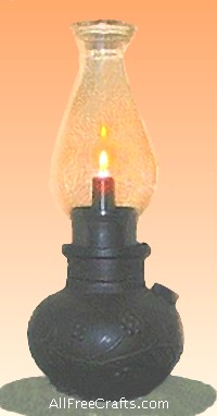 faux oil lamp