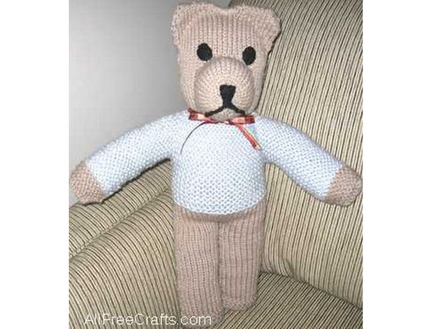 free knitted cuddle bear pattern