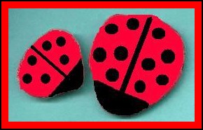 ladybug rocks