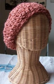 crocheted tam beret