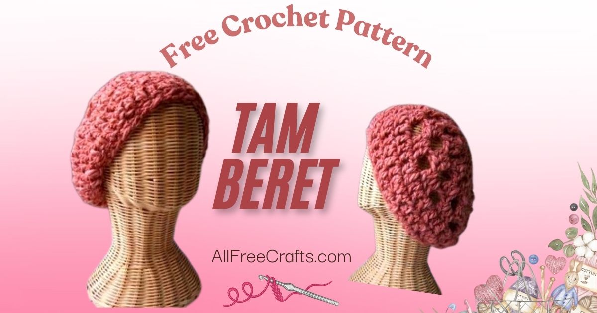 free crochet pattern to make a tam beret hat