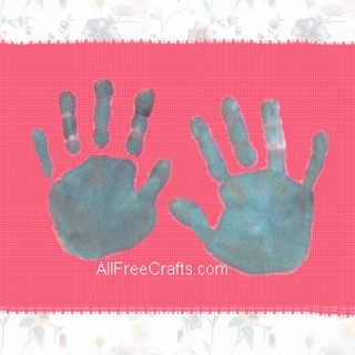 hand print keepsake