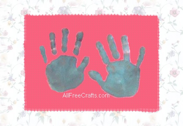 hand print keepsake