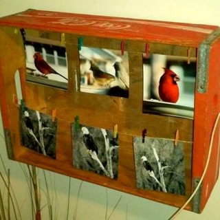 coca-cola box picture frame