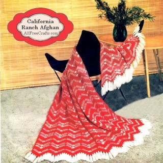 California Ranch Crocheted Afghan Pattern - AllFreeCrafts