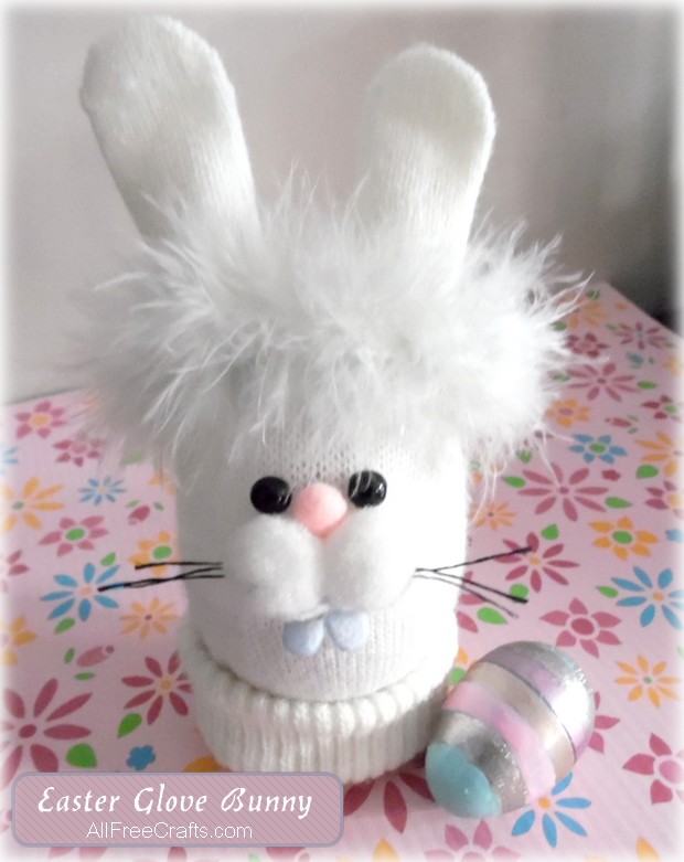 easter glove bunny