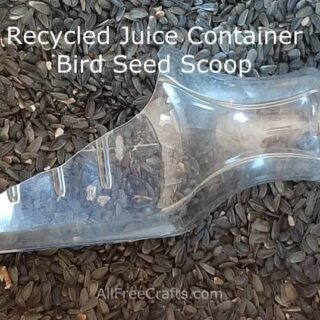 recycled juice container scoop