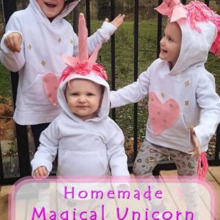 homemade unicorn costumes from hoodies