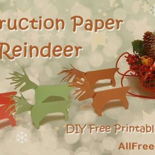 construction paper reindeer banner